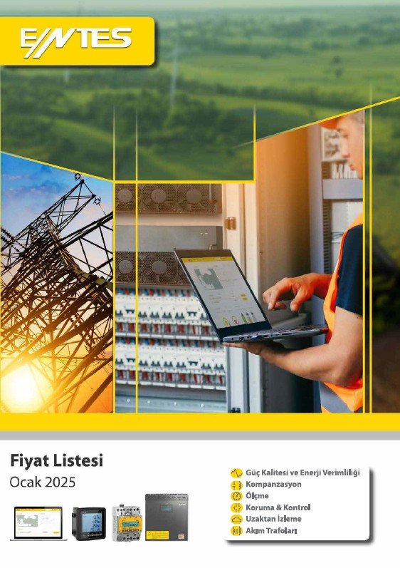 Entes 2025 Fiyat Listesi - ZAME Elektrik