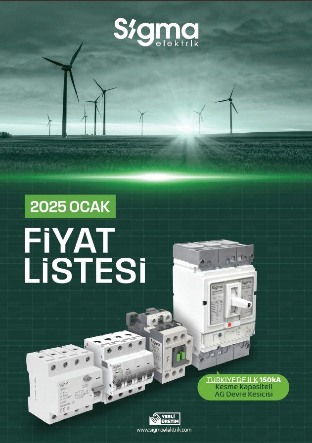 Sigma Elektrik 2025 Fiyat Listesi - ZAME Elektrik